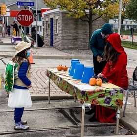 A Halloween event for children run by JOI